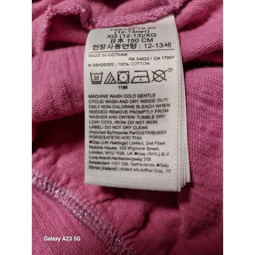 NWT Gap Girls Cami Dress Midi Ombre tiered pink  XL